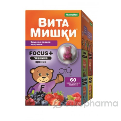 ВитаМишки Focus+ №60 жев.пастилки ВитаМишки Focus+ №60 жев.пастилки