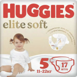 Подгузники Huggies Elite Soft (5) Conv 17шт*8