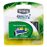 У - Schick Exacte Systen Sensitive сменные кассеты для станка, 4 шт.(Уценка)
