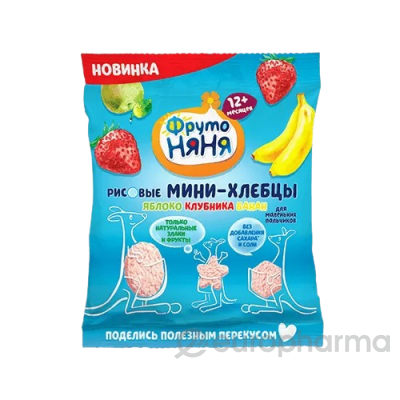 ФН 30г Мини-хлебцы рисовые с ябл, клуб, банан