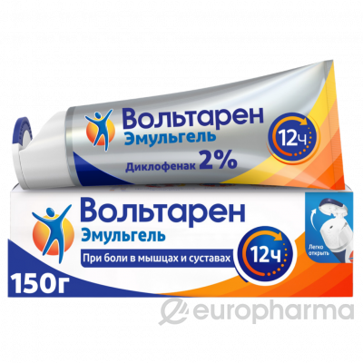 Вольтарен 2% 100 гр эмульгель+спорт-я сумка