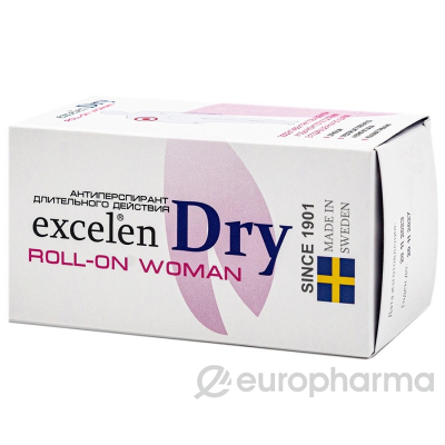 Excelen Dry ROLL-ON Woman 50 мл антиперспирант длительного действия