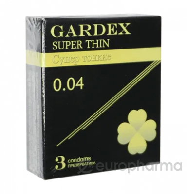 Презервативы Gardex №3 Super Thin ультратонкие