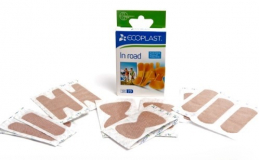 ECOPLAST Набор пластырей мед тканых "In road": 72мм*19мм, 72мм*25мм, 72мм*38мм, 63мм*45мм - по 5 шт