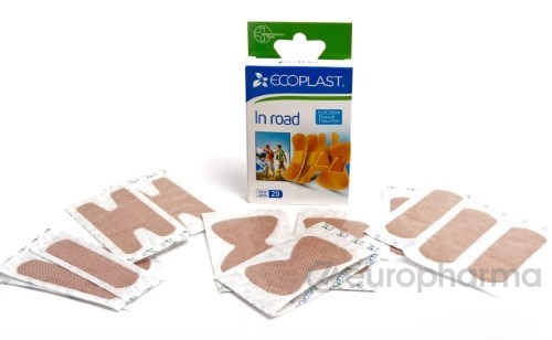 ECOPLAST Набор пластырей мед тканых "In road": 72мм*19мм, 72мм*25мм, 72мм*38мм, 63мм*45мм - по 5 шт