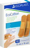 ECOPLAST Пластырь мед тканый "EcoCotton" 72*19 мм - 100 шт