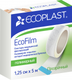 ECOPLAST Пластырь мед фикс полимер "EcoFilm" 1,25см*5м