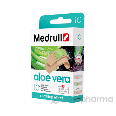 Лейкопластырь Medrull Aloe Vera №20 19*72 мм, 25*72мм круглые d22, упак