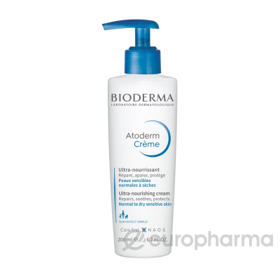 Bioderma Atoderm Крем Ультра для увлажнения нормальной и сухой кожи лица и тела 200 мл