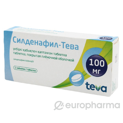 Силденафил-Тева,таб,пок.пл.об,1 таб,уп кон/яч,100мг