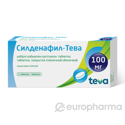 Силденафил-Тева,таб,пок.пл.об,1 таб,уп кон/яч,100мг