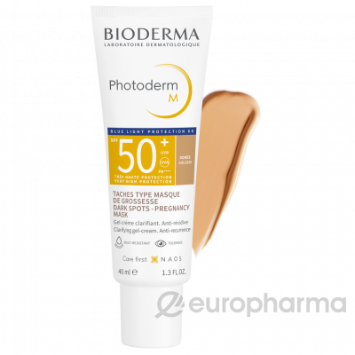 Bioderma PHOTODERM Cолнцезащитный аквафлюид  с тёмным оттенком 40мл  SPF50+