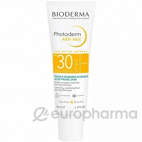 Bioderma PHOTODERM Cолнцезащитный крем АКН МАТ SPF30