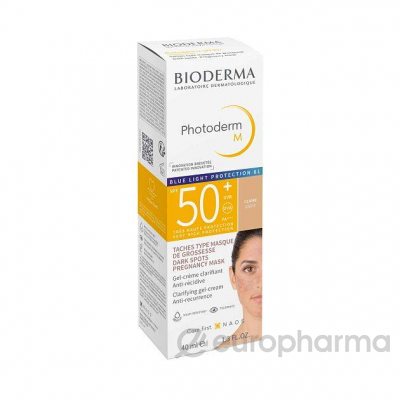 Bioderma PHOTODERM Cолнцезащитный крем М со светлым оттенком 40мл SPF50+