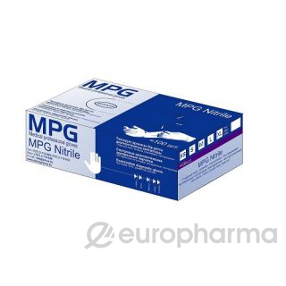 Перчатки "MPG Nitrile" диагностические, неопудренные текстурированные нитриловые,нестерильные L