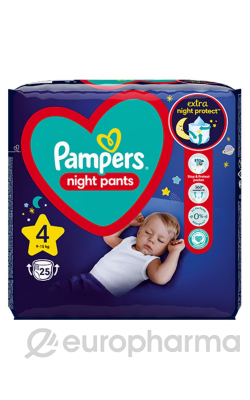 У - PAMPERS Подгузники-трусики Night Pants T1 22 шт 4 (Уценка)(