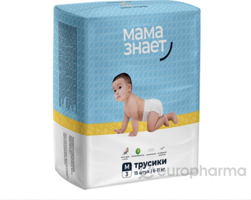 Мама Знает NEW MiniPacs Трусики XL 5 (13шт) 6 упаковок в коробке