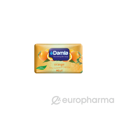 Туалетное мыло DAMLA 100гр Orange the moisturising beauty soap