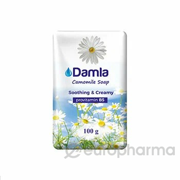 Туалетное мыло DAMLA 100гр Camomile Soap Soothing & Creamy