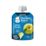 ФРУКТОВОЕ ПЮРЕ Gerber® «СПЕЛОЕ ЯБЛОКО». *Для питания детей с 4 месяцев в соответствии с законодательством РФ,РБ,РК.