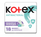 Kotex Ежедневные прокладки liners bio - care long 18 шт