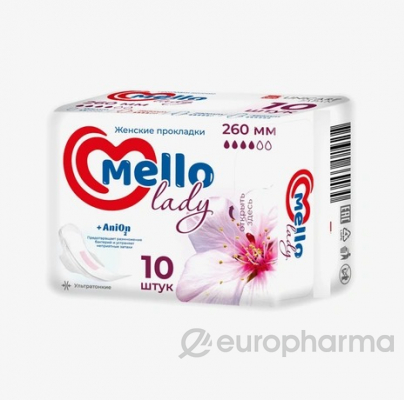 Прокладки женские Mello Lady 260мм (10шт)