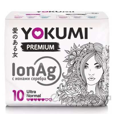 Yokumi: Прокладки женские гигиенические Premium Ultra Normal, 10 шт.