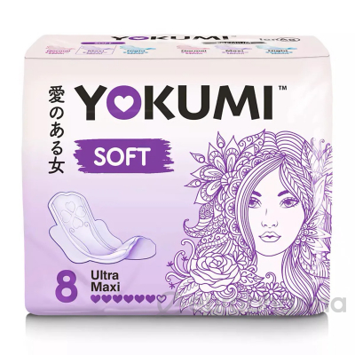 Yokumi: Прокладки женские гигиенические Soft Ultra Super, 8 шт.