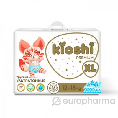 Kioshi: Premium подгузники-трусики  XL36 12-18 кг