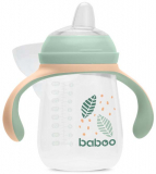 Baboo чашка с силиконовым носиком, 260 мл, Peachy Keen, зеленая, с 6 месяцев