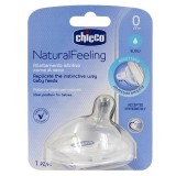 Chicco: Соска для бутылочки Natural Feeling  норм.поток 0м+