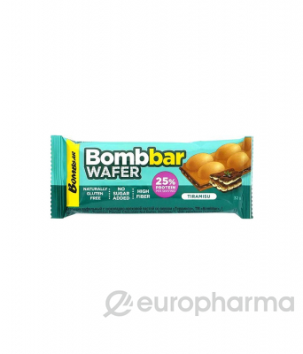BOMBBAR  Батончик вафельный  с шоколадно-ореховой пастой со вкусом "Тирамису" 32г х 20