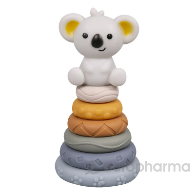 Konig Kids Развивающая игрушка Пирамидка резиновая Коала 6м+