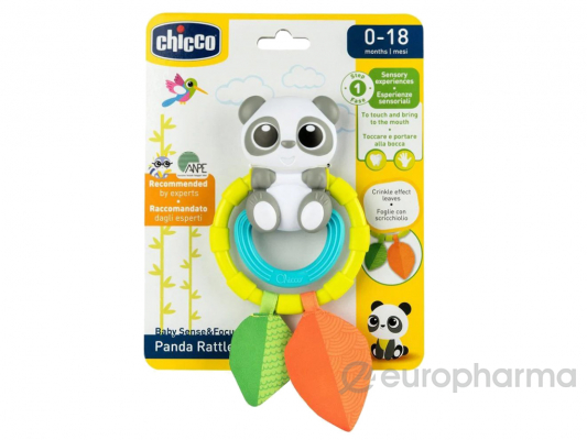 Chicco: Игрушка-погремушка "Панда" 0м+