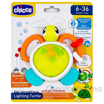 Chicco: Игрушка-погремушка " Черепашка" 6м+