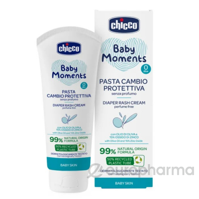 Chicco крем от опрелостей Baby Moments 100мл