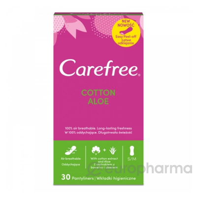 Carefree Cotton Aloe 30 шт.