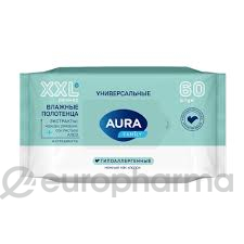 AURA Family Влажные полотенца big-pack 60 шт