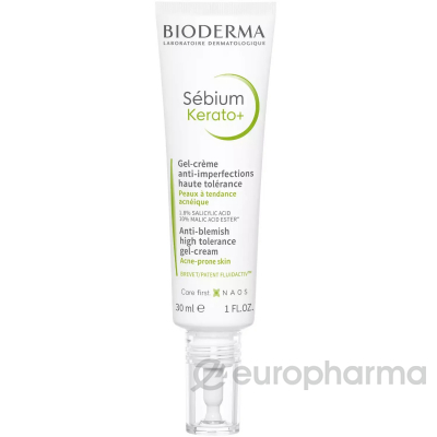 Bioderma Sebium Kerato+ Крем-гель для лица 30 мл