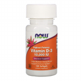 NOW  VIT D-3 10,000 IU 120 SGELS/VIT D-3 10 000 МЕ 120 КАП БАД