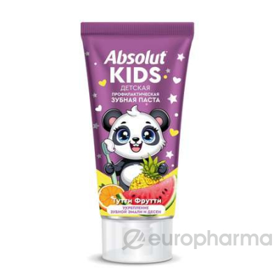 ABSOLUT KIDS з/п тутти фрутти, 75 г*24