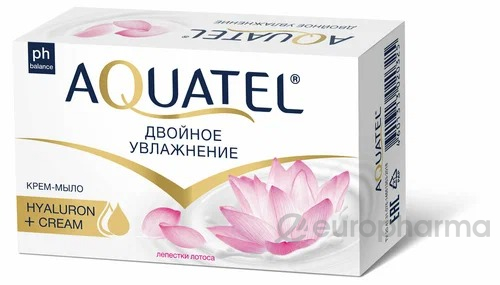 Aquatel крем-мыло твердое лепестки лотоса, (4*75 г) 300 г *24