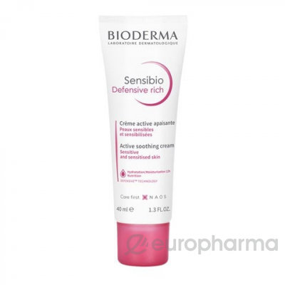 Bioderma Sensibio Defensive Насыщенный крем для лица 40 мл