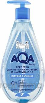 AQA baby Средство для купания малыша и шампунь 2 в 1, 250 мл