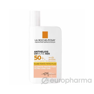 La Roche-Posay Anthelios Uv-Mune Тонирующий Флюид Для Лица И Кожи Вокруг Глаз,  50мл