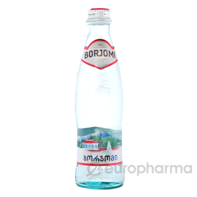 Borjomi вода минеральная стекло 0,33 л