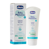 Chicco: Крем питательный "Baby moments" с маслом ши и витамином Е 100мл