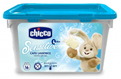 Chicco: Средство для стирки детского белья в капсулах. 16 шт. 0м+