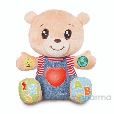 Chicco: Говорящий мишка Teddy Emotion ABC рус./англ. 6м+