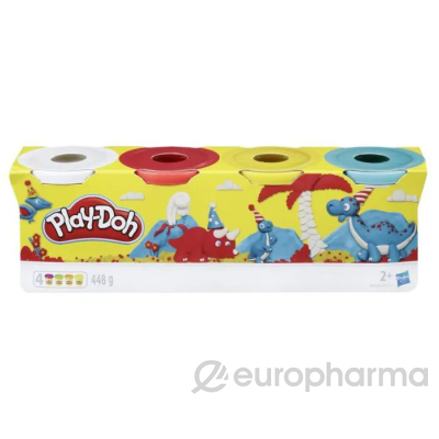 Пластилин "4 банки" Play Doh